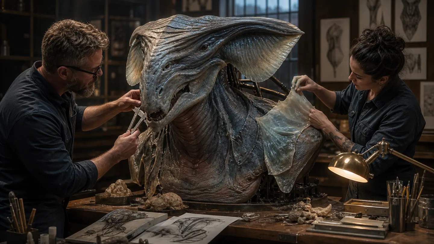 Project 001 development evidence connected to Creature & Character Fabrication